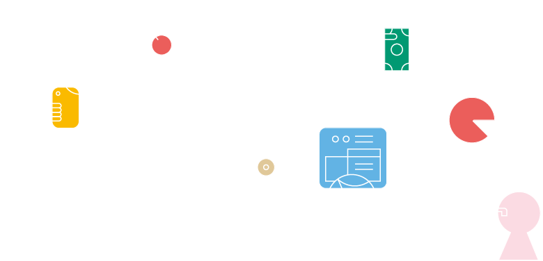 Människor som utför vardagssysslor i en bostadsrättsförening. Illustration.