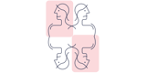 Illustration. Fyra styrelseledamöter i ett mönster.