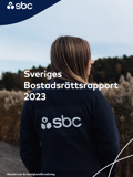 Omslaget till Sveriges Bostadsrättsrapport 2023