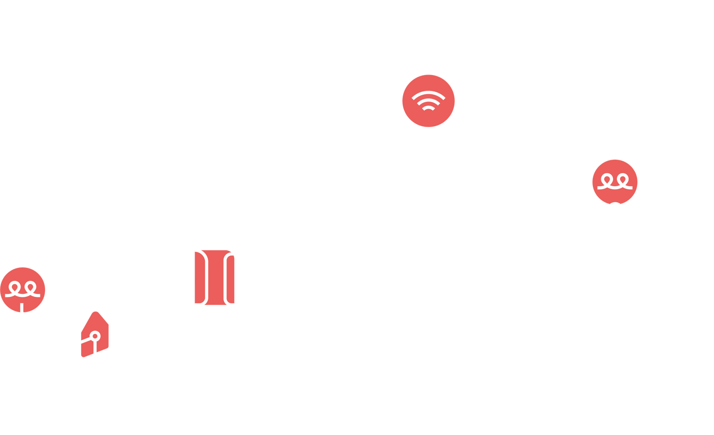 Man och kvinna som använder mobiltelefon och VR-glasögon. Illustration.