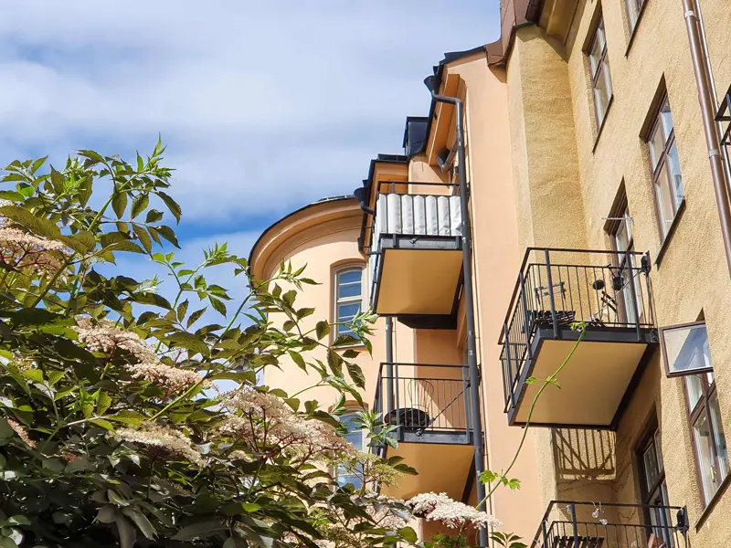 Lägenhetshus i en bostadsrättsförening i Stockholm