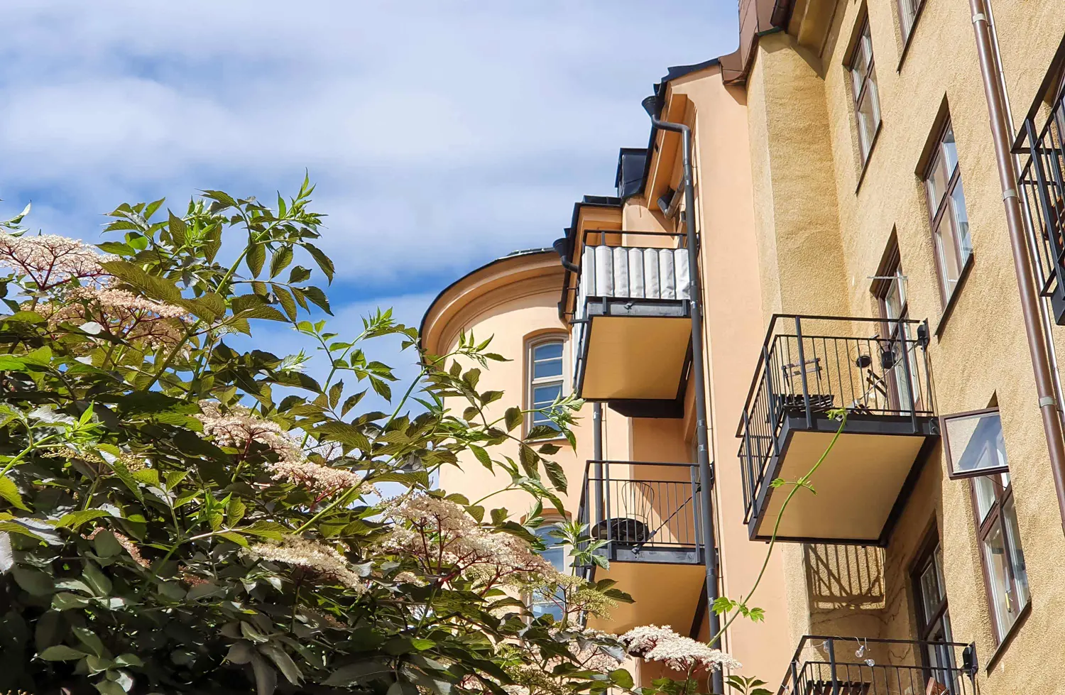 Lägenhetshus i en bostadsrättsförening i Stockholm
