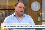 Markus Pålsson intervjuas på TV4 nyhetsmorgon