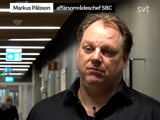 Markus Pålsson intervjuas i SVT