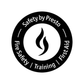 Logga. Safety By Presto.